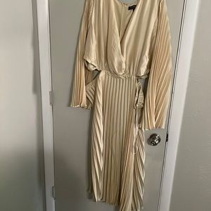 Cream midi length dress